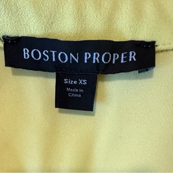 Yellow Sleeveless Dress Boston Proper XS - Picture 4 of 4